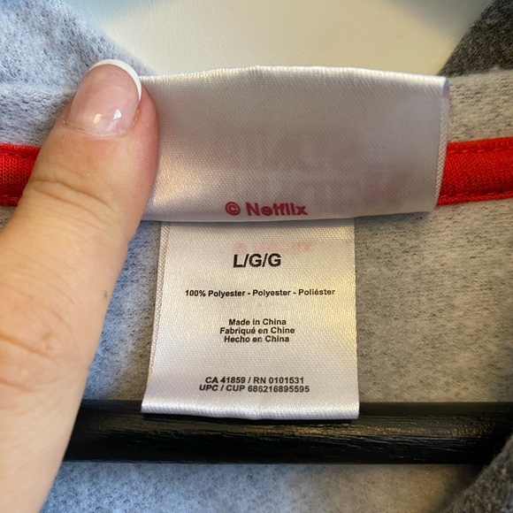 Stranger Things Charcoal Hoodie - Picture 5 of 5